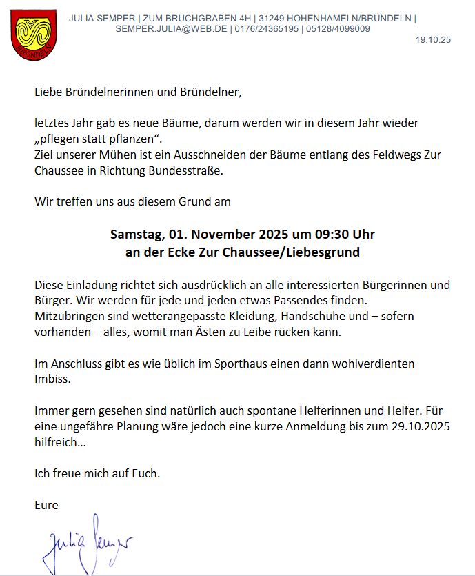 2025 Pflanzaktion in Bruendeln