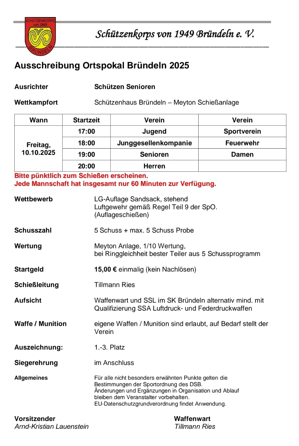 Einladung